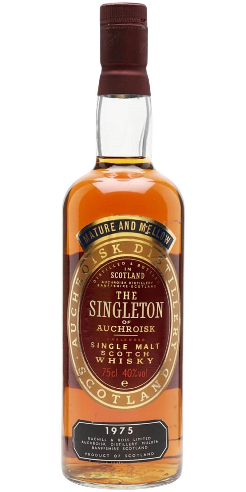 The Singleton of Auchroisk 1975 Unblended Single Malt Scotch Whisky