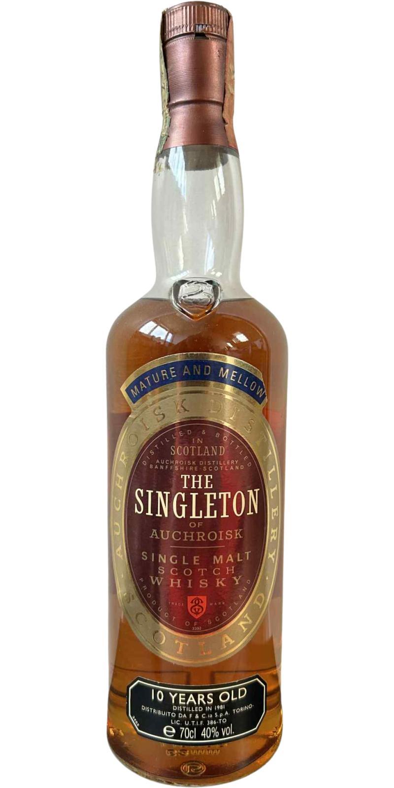 The Singleton of Auchroisk 1981