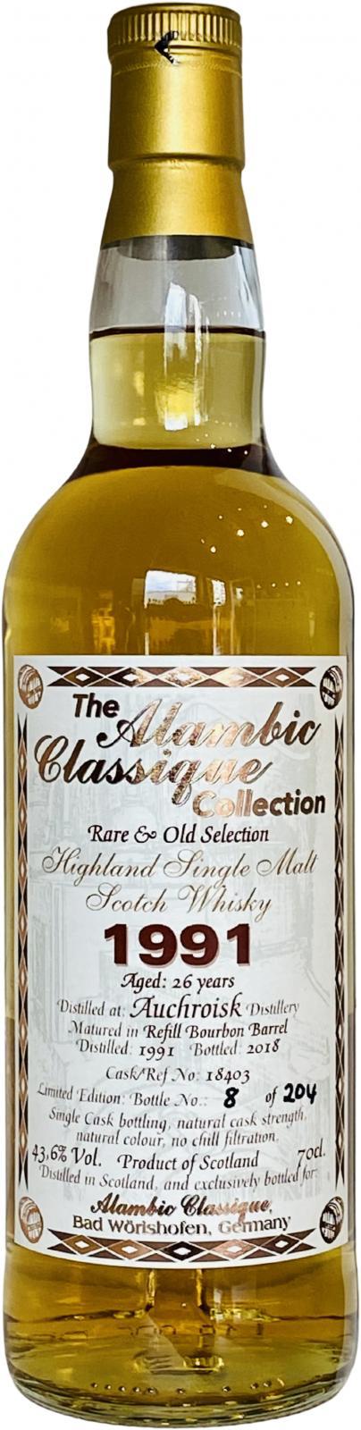 Auchroisk 1991 AC Rare & Old Selection