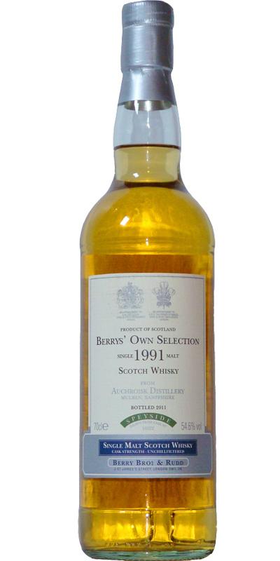 Auchroisk 1991 BR Berrys' Own Selection