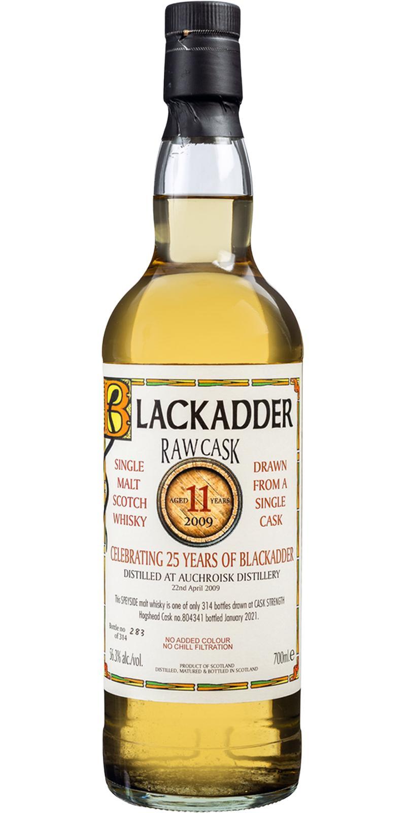 Auchroisk 2009 BA Raw Cask - Celebrating 25 Years of Blackadder