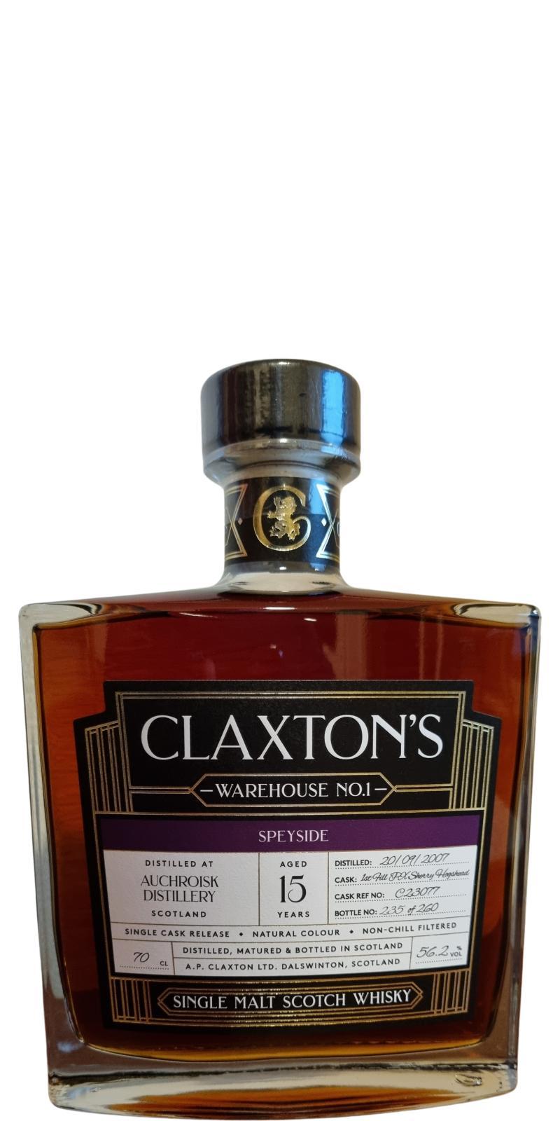 Auchroisk 2007 Cl Warehouse No. 1