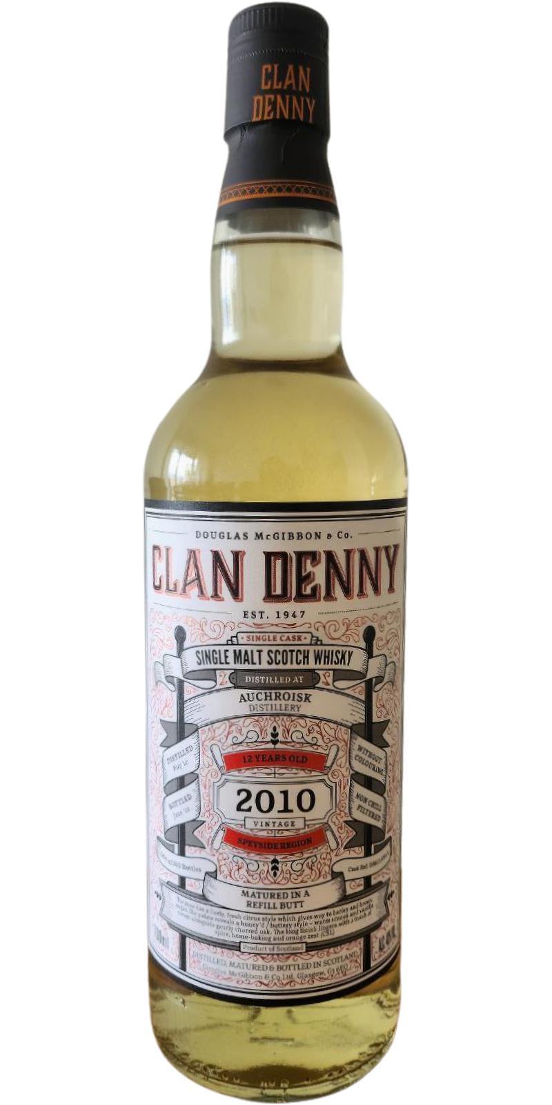 Auchroisk 2010 McG Clan Denny