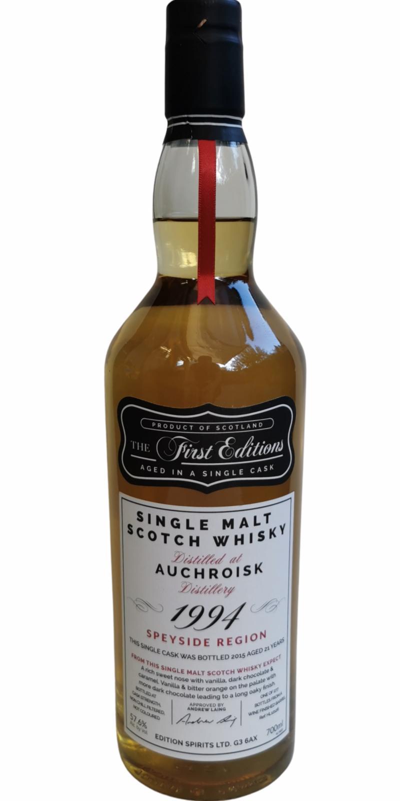 Auchroisk 1994 ED The First Editions