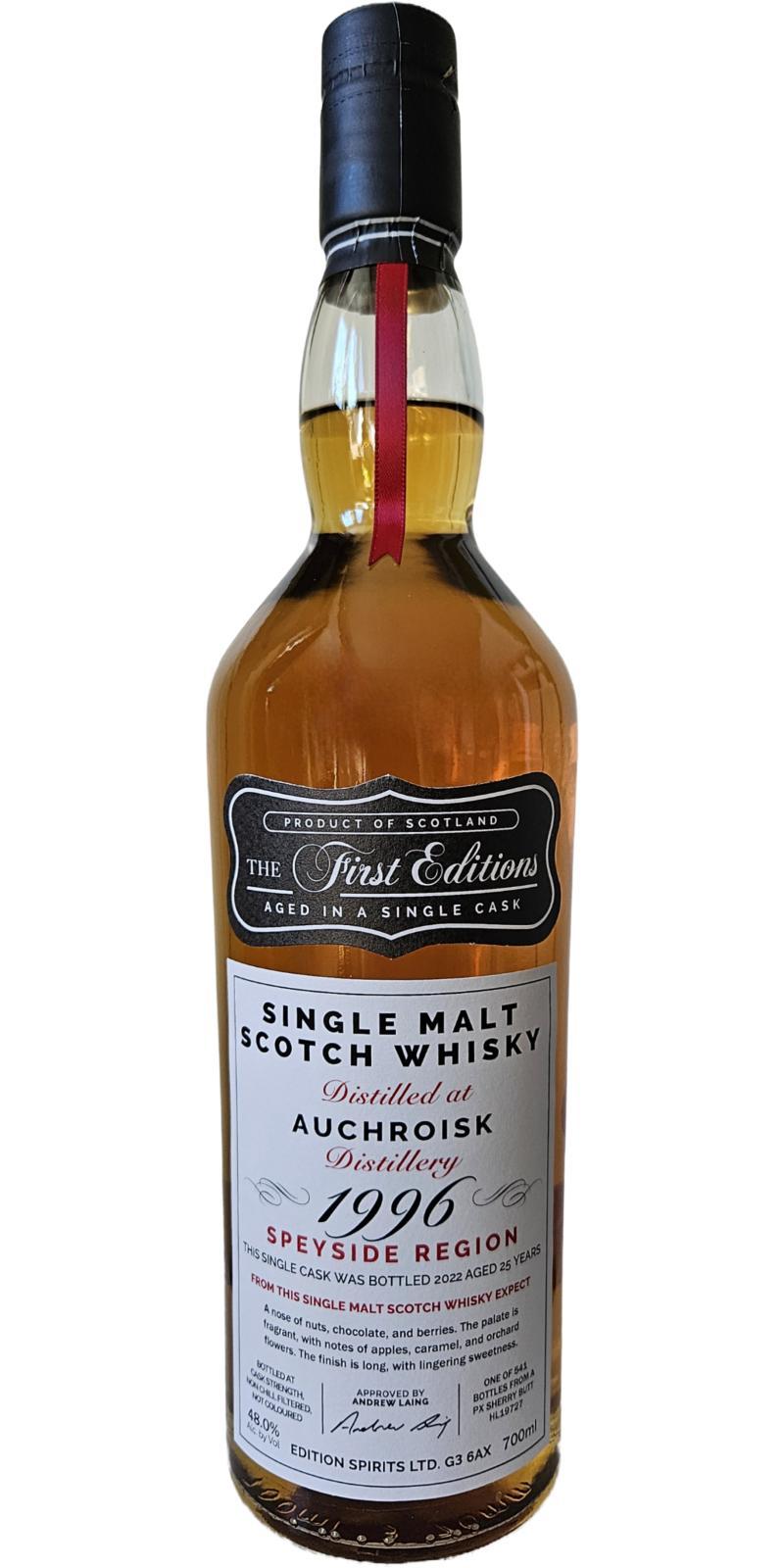 Auchroisk 1996 ED The First Editions