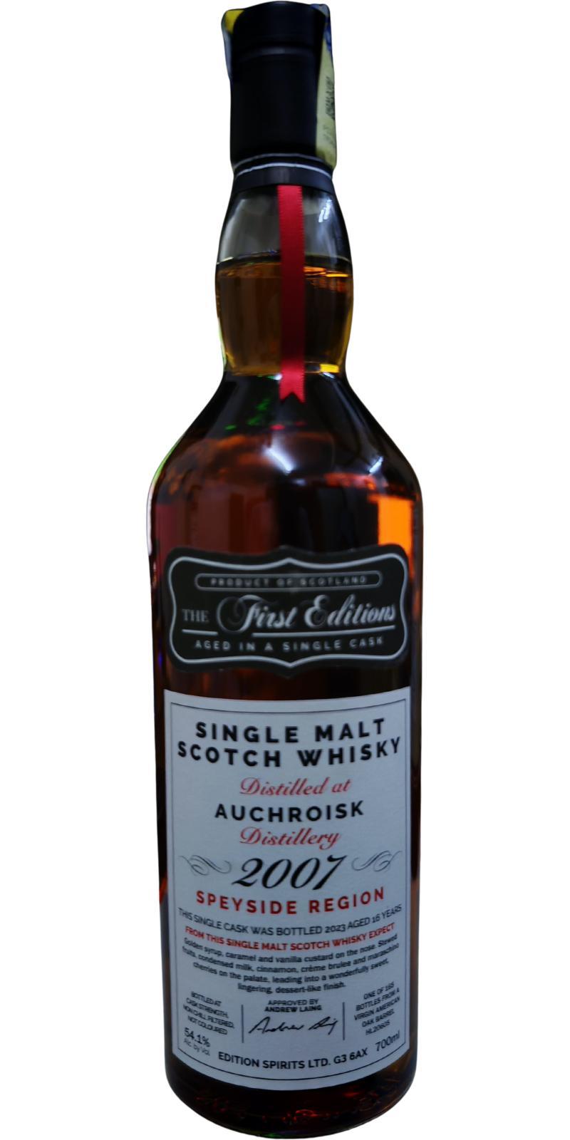 Auchroisk 2007 ED The First Editions