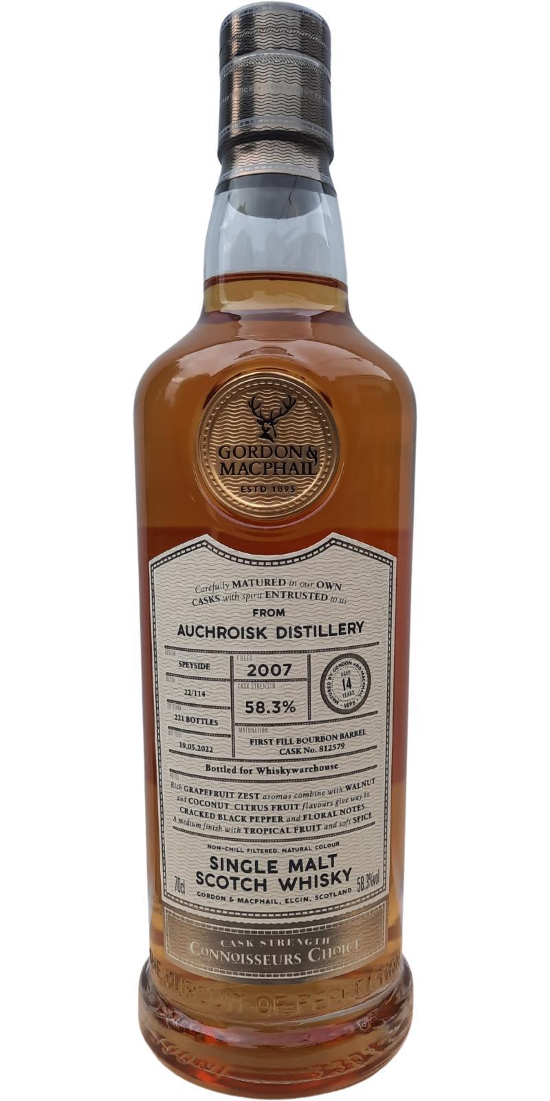 Auchroisk 2007 GM Connoisseurs Choice - Cask Strength