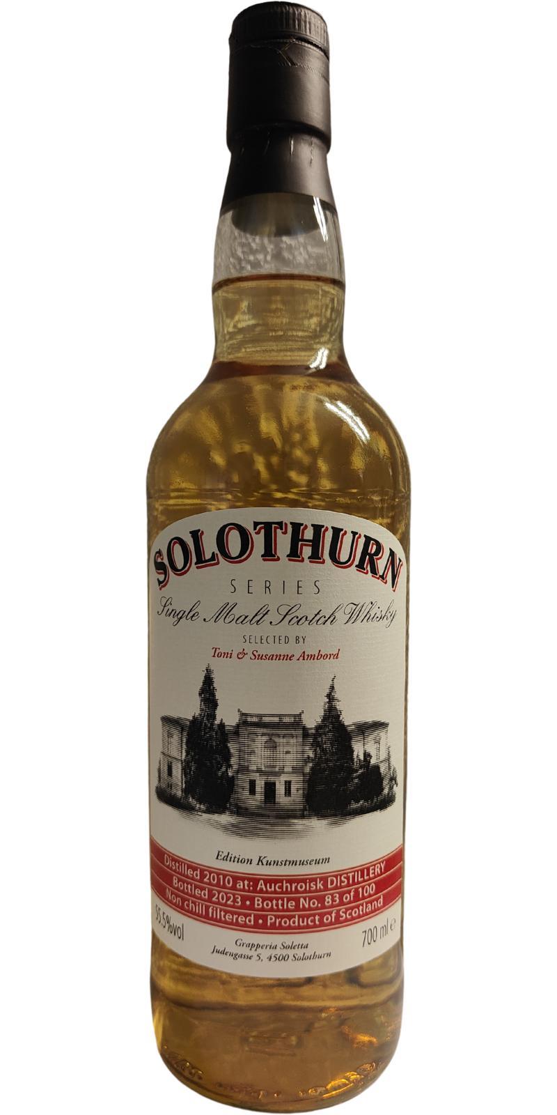 Auchroisk 2010 JW Solothurn Series - Edition Kunstmuseum
