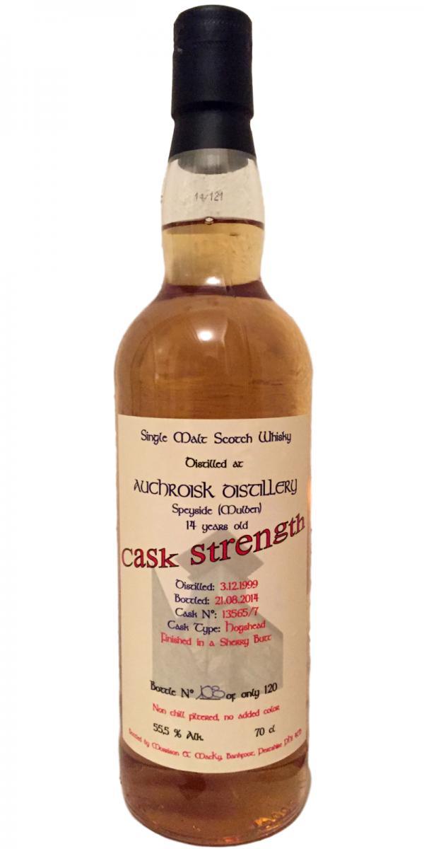 Auchroisk 1999 MMcK Cask Strength