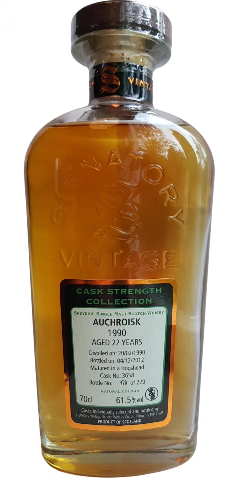 Auchroisk 1990 SV Cask Strength Collection