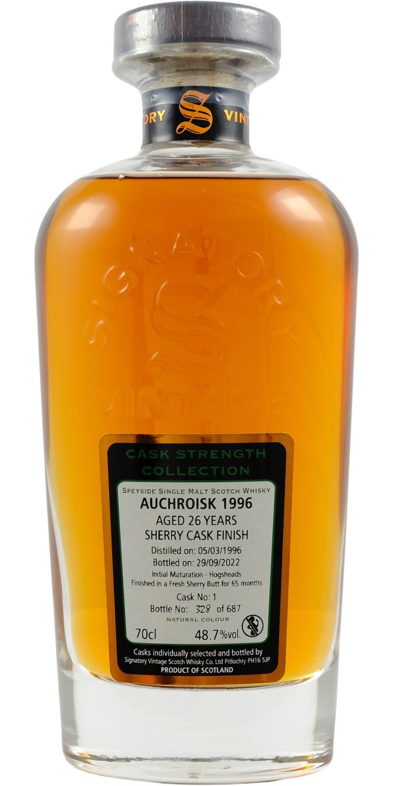 Auchroisk 1996 SV Cask Strength Collection