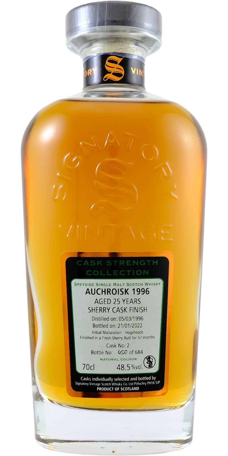 Auchroisk 1996 SV Cask Strength Collection