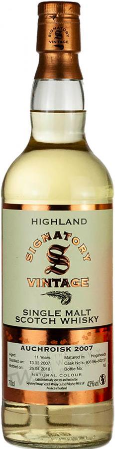 Auchroisk 2007 SV Vintage Collection