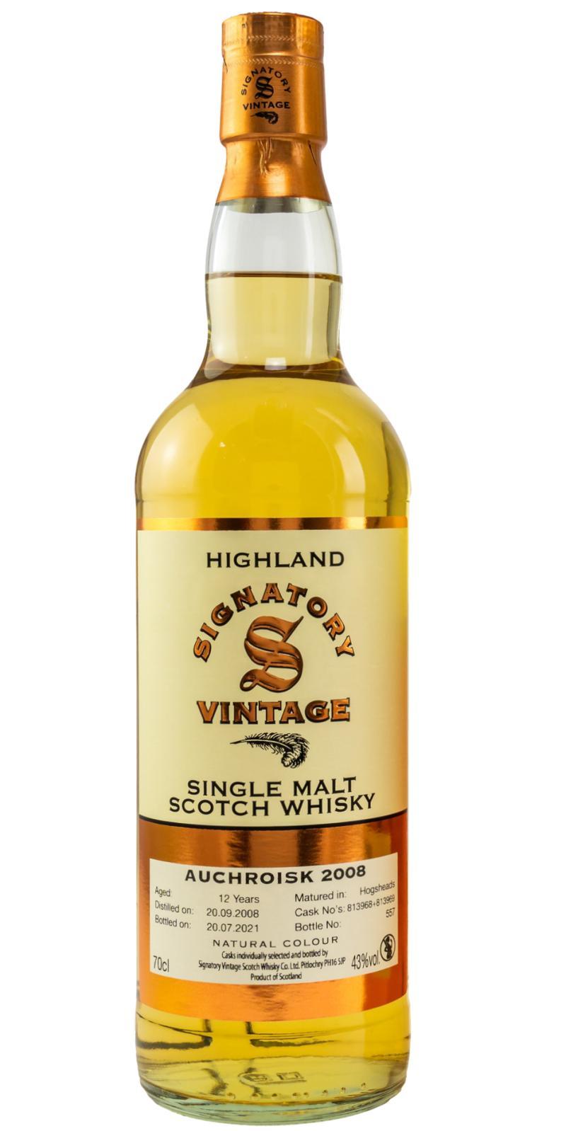 Auchroisk 2008 SV Vintage Collection