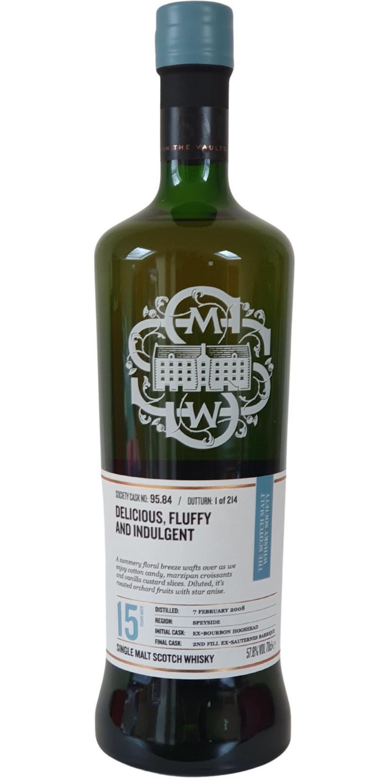 Auchroisk 2008 SMWS 95.84 Delicious, fluffy and indulgent