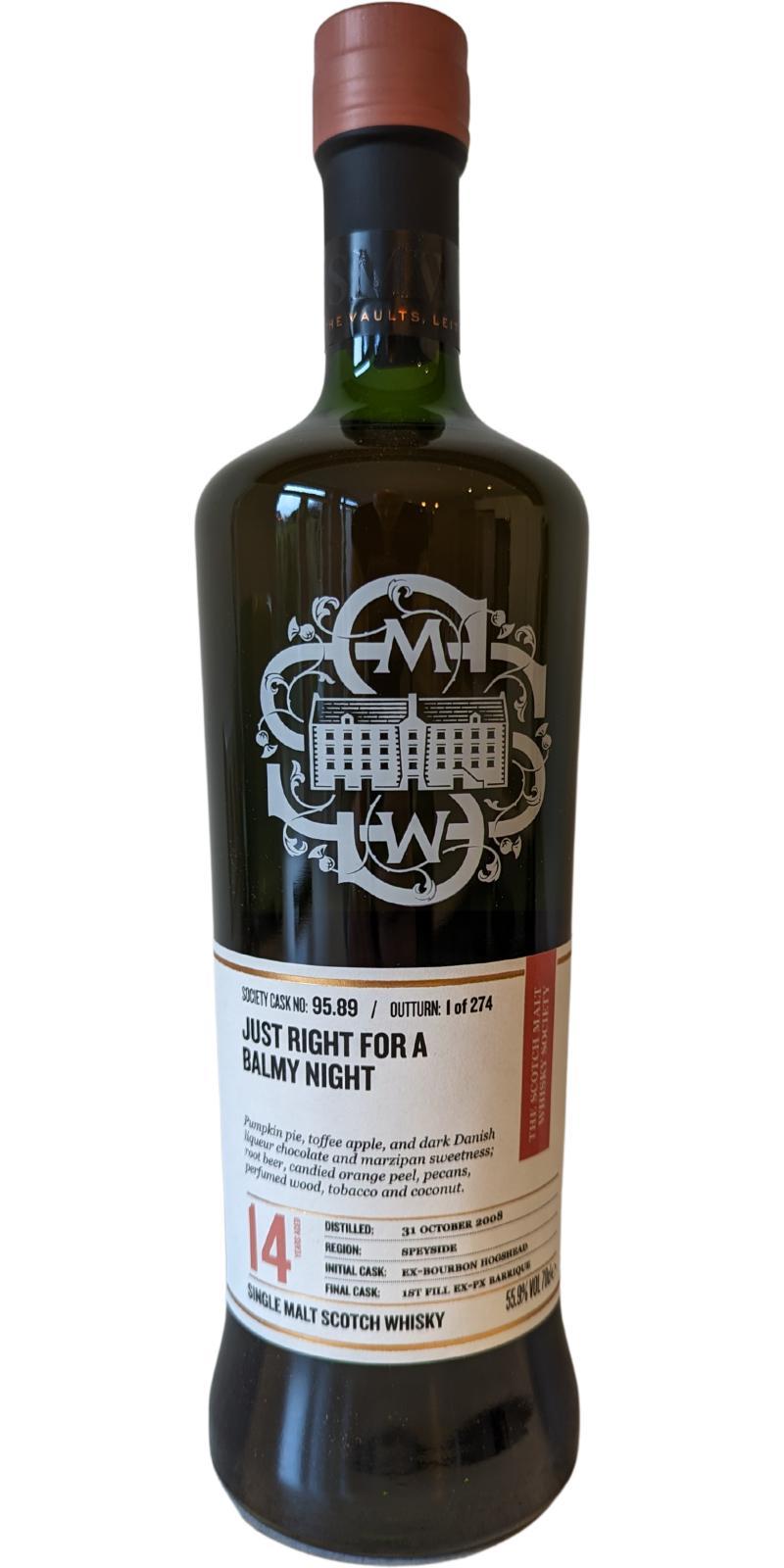 Auchroisk 2008 SMWS 95.89 Just right for a balmy night