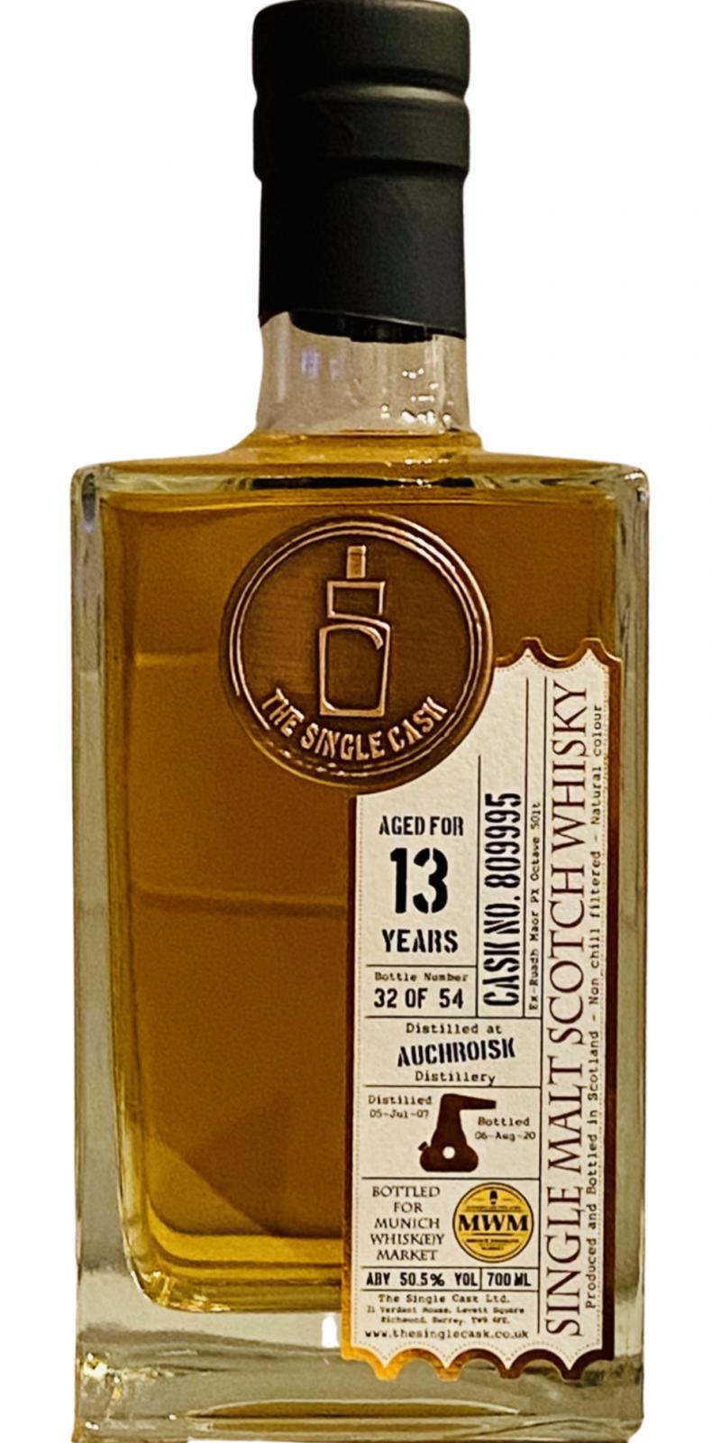 Auchroisk 2007 TSCL The Single Cask