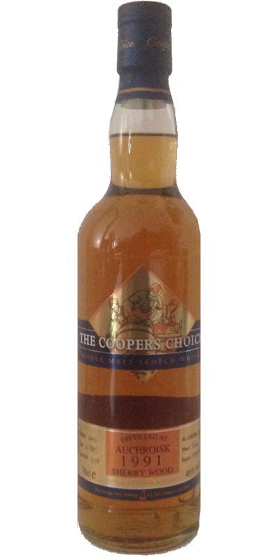 Auchroisk 1991 VM The Cooper's Choice
