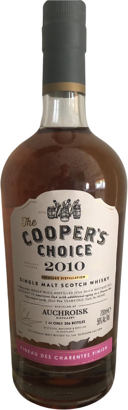 Auchroisk 2010 VM The Cooper's Choice