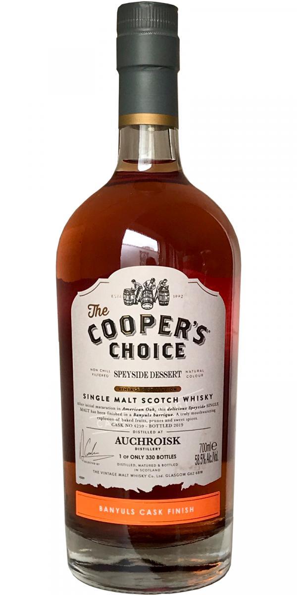 Auchroisk Speyside Dessert VM The Cooper's Choice