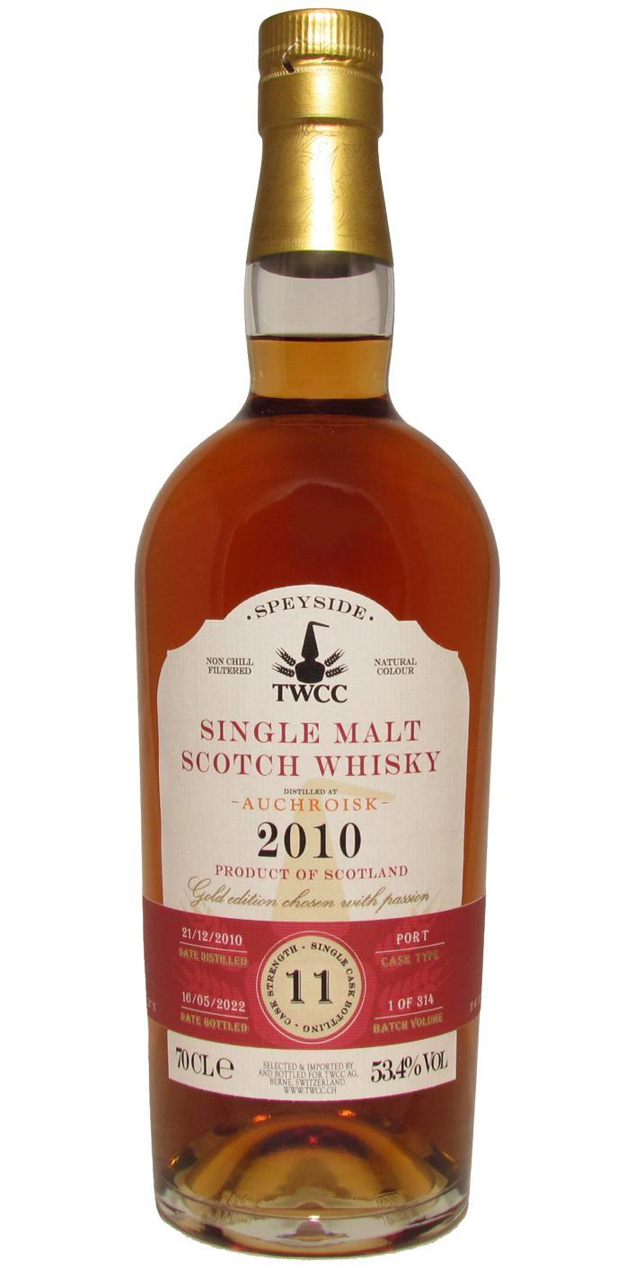 Auchroisk 2010 TWCC Standard Bottling