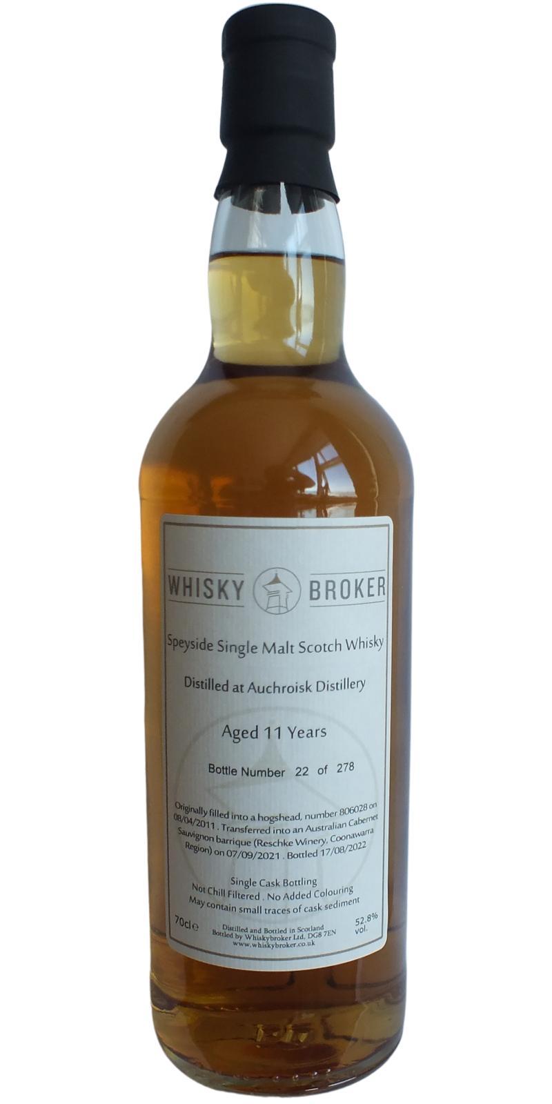 Auchroisk 2011 WhB Single Cask Bottling