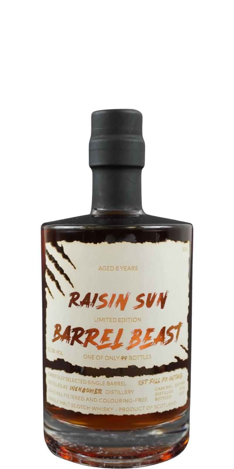 Inchgower 2016 BrlB  Raisin Sun