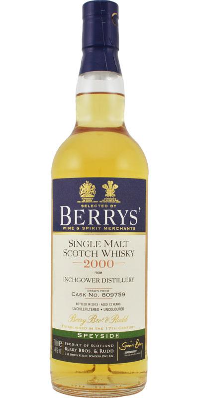 Inchgower 2000 BR  Berrys'