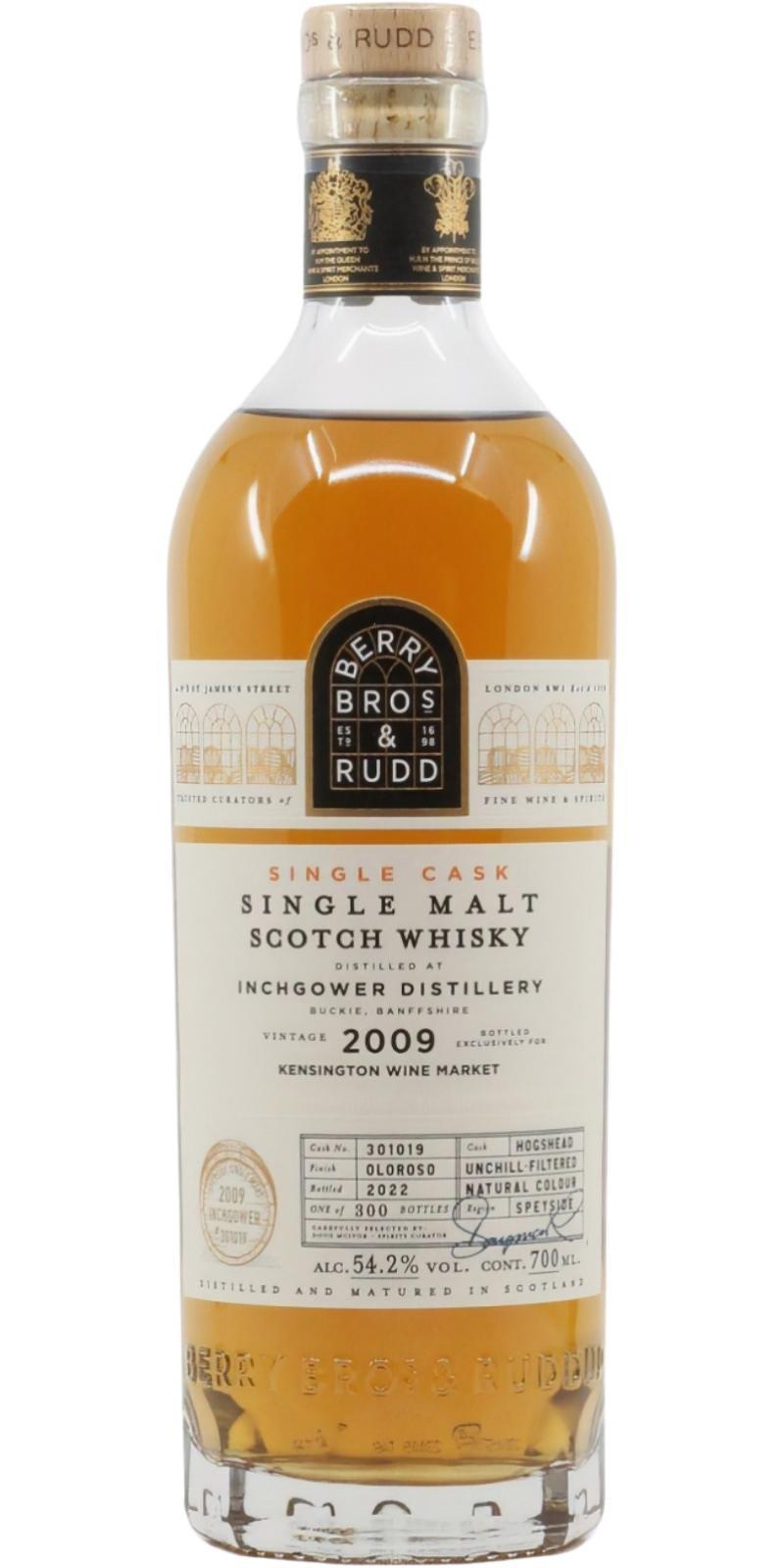 Inchgower 2009 BR  Single Cask