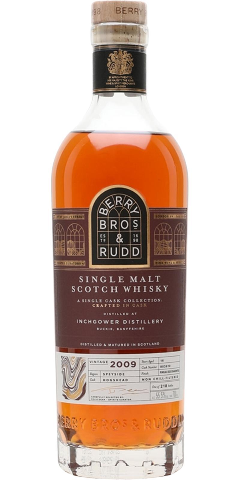 Inchgower 2009 BR  A Single Cask Collection: Crafted in Cask