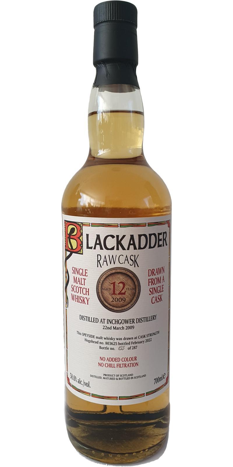 Inchgower 2009 BA  Raw Cask