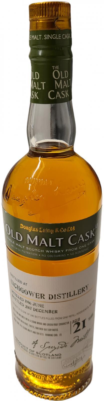 Inchgower 1986 DL  The Old Malt Cask