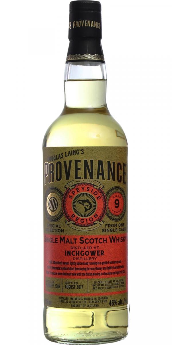 Inchgower 2008 DL  Provenance