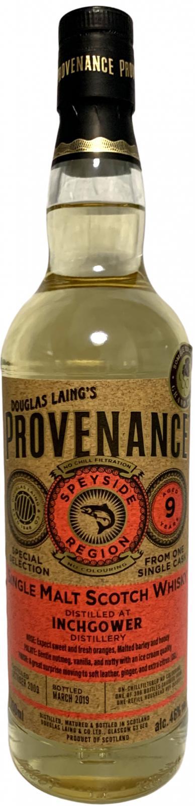 Inchgower 2009 DL  Provenance