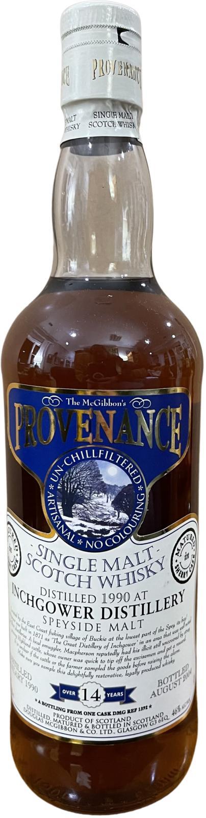 Inchgower 1990 McG  McGibbon's Provenance