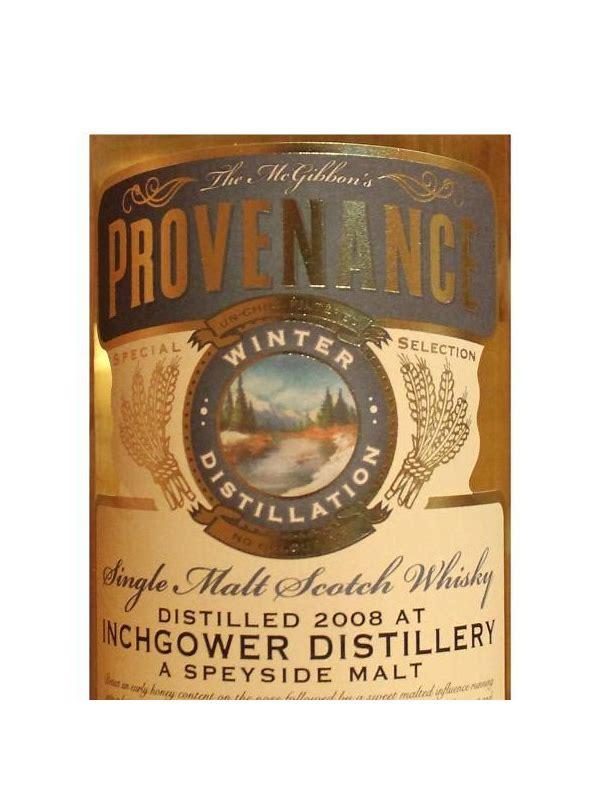 Inchgower 2008 McG  McGibbon's Provenance