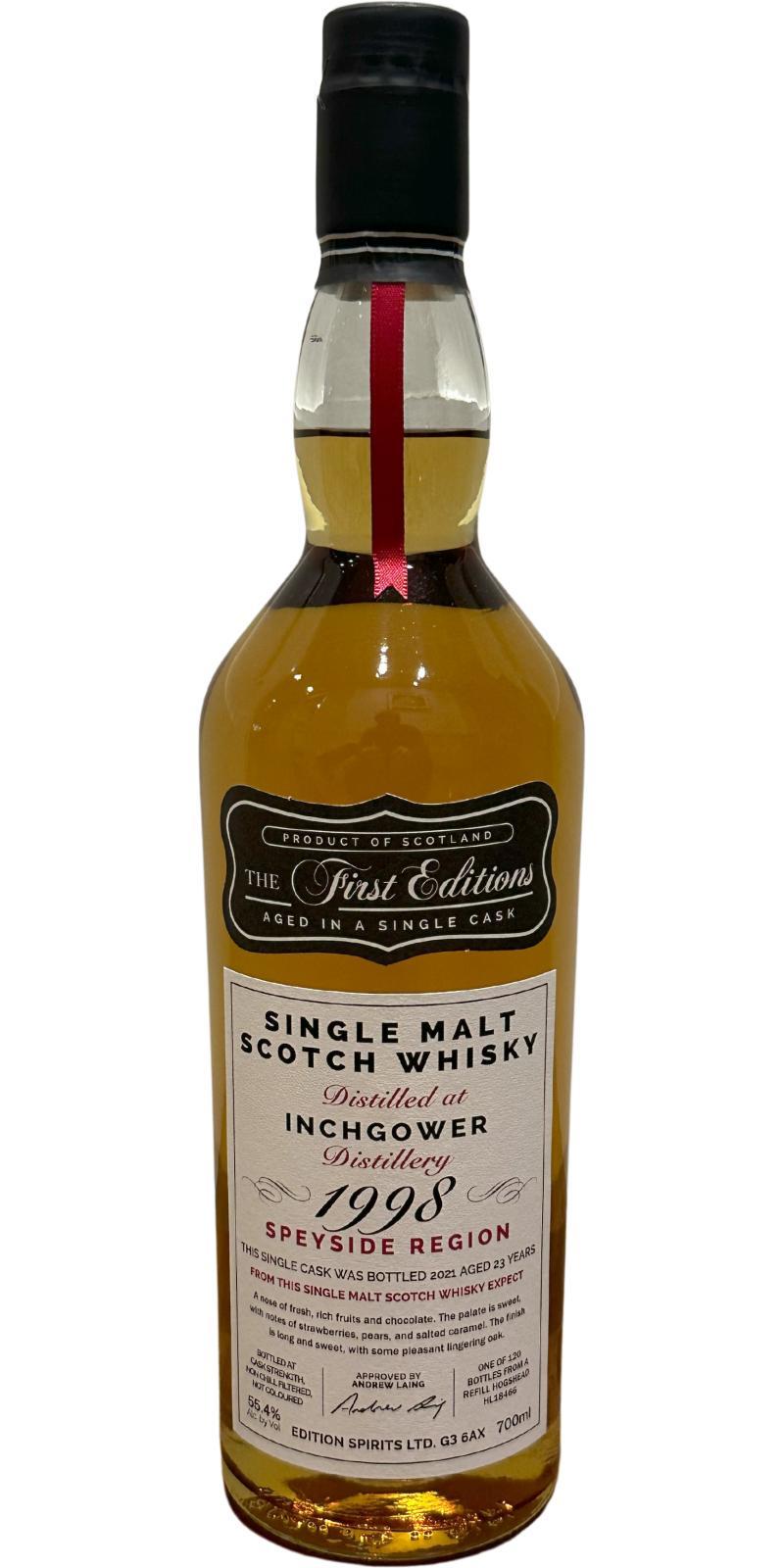 Inchgower 1998 ED  The First Editions