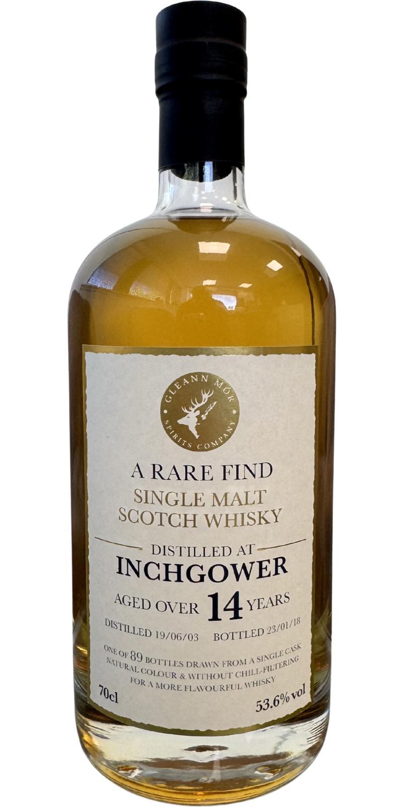 Inchgower 2003 GlMo  A Rare Find