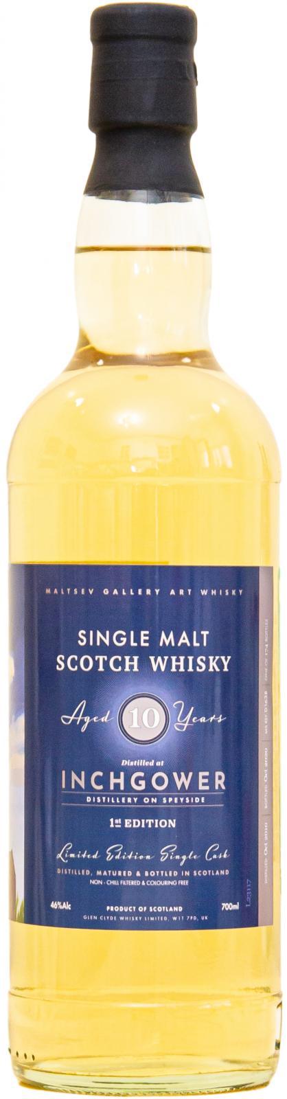 Inchgower 2010 GCWL  Maltsev Gallery Art Series Single Malt
