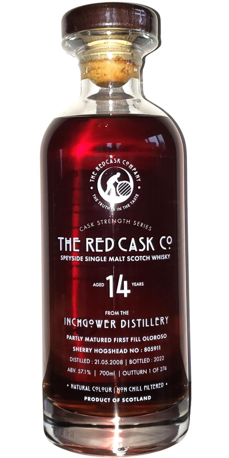 Inchgower 2008 GWhL  The Red Cask Co.