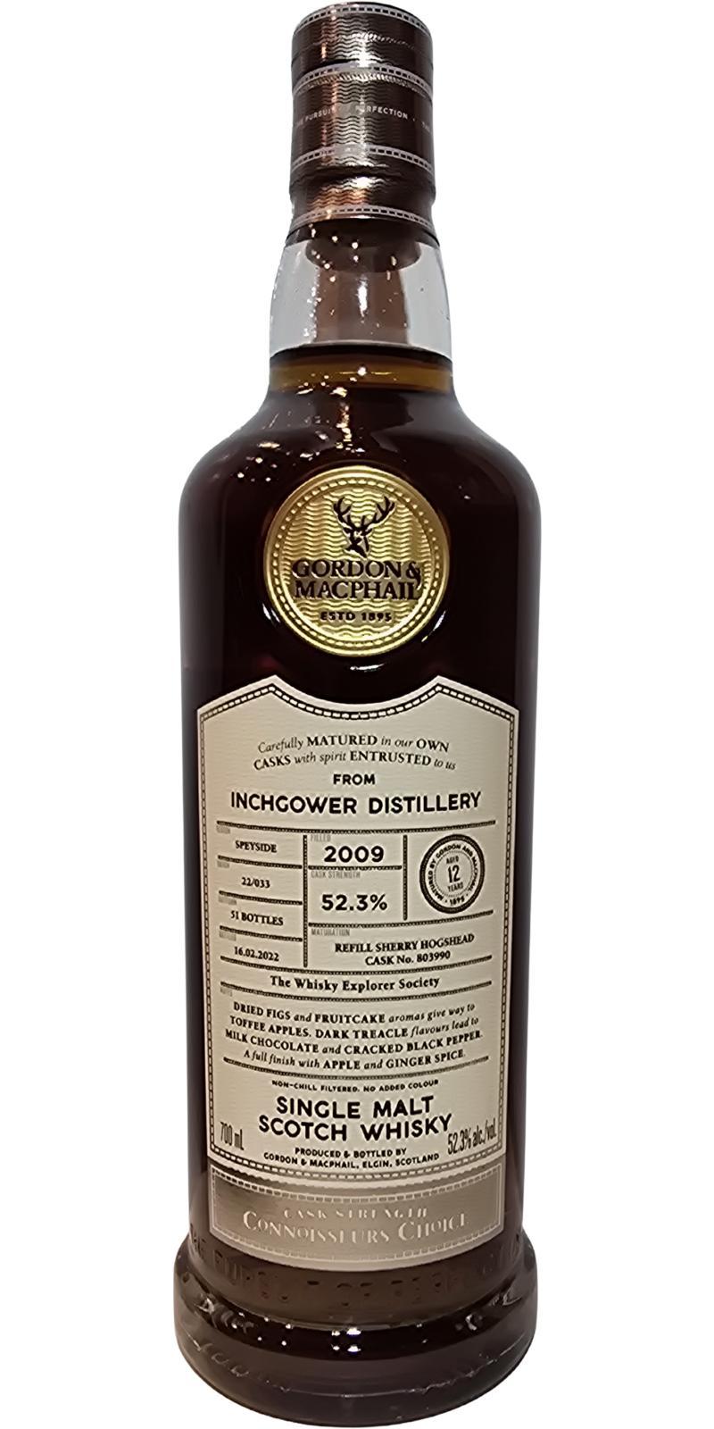Inchgower 2009 GM  Connoisseurs Choice - Cask Strength