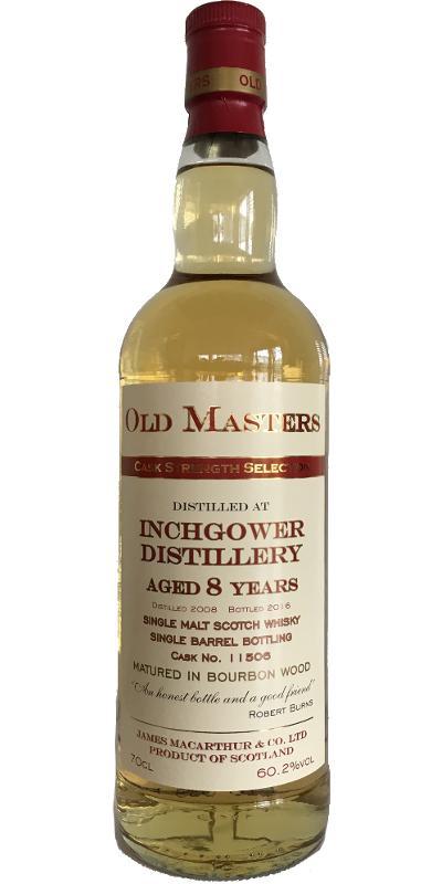Inchgower 2008 JM  Old Masters - Cask Strength Selection