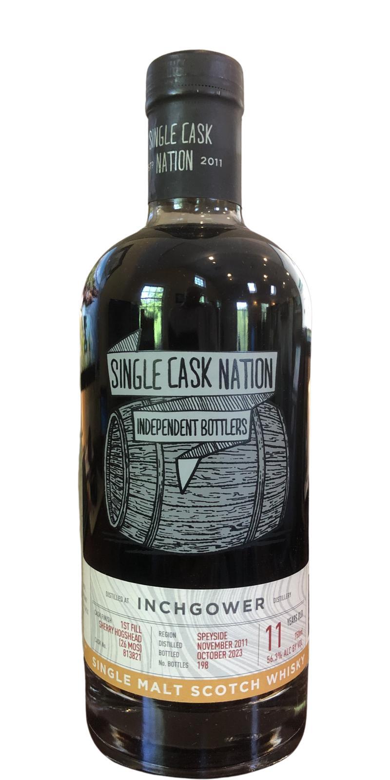 Inchgower 2011 JWC  Single Cask Nation