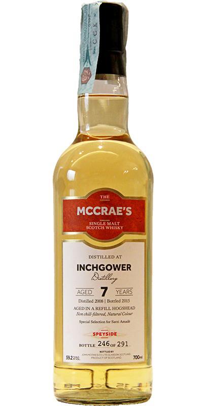 Inchgower 2008 JMC  McCrae's