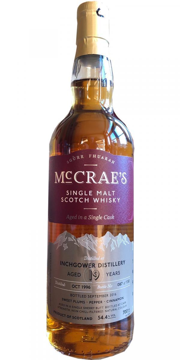 Inchgower 1996 LsD  McCrae's