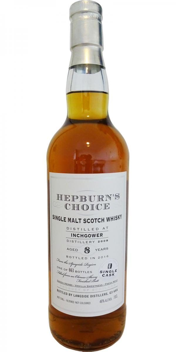 Inchgower 2008 LsD  Hepburn's Choice