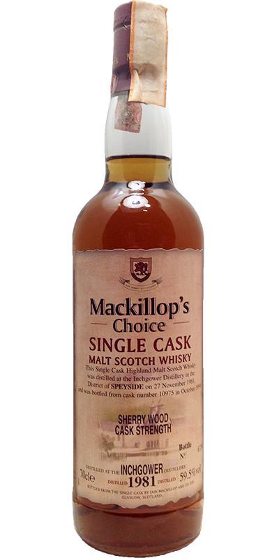 Inchgower 1981 McC  Single Cask - Cask Strength