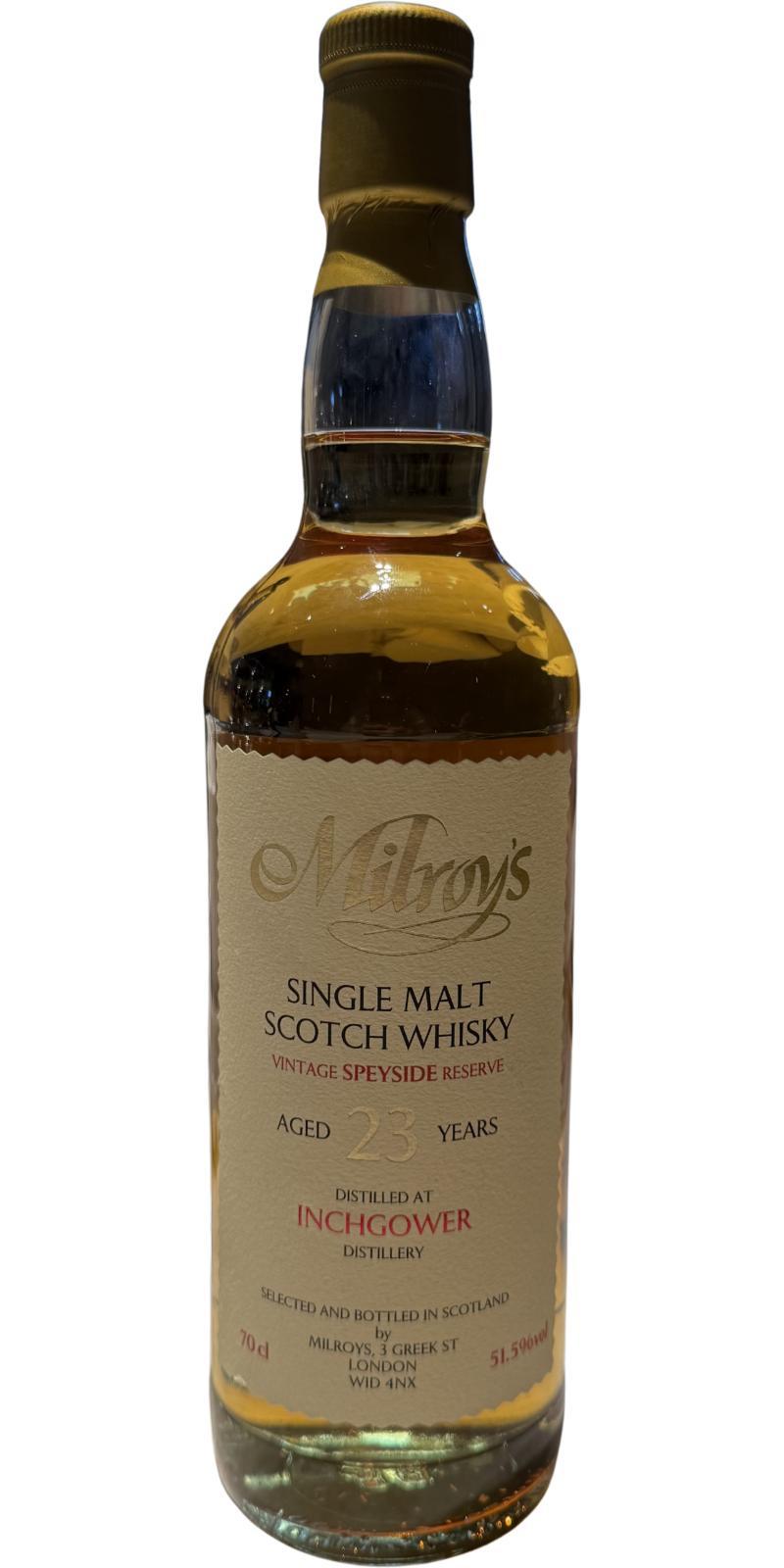 Inchgower 2000 Soh  Vintage Reserve