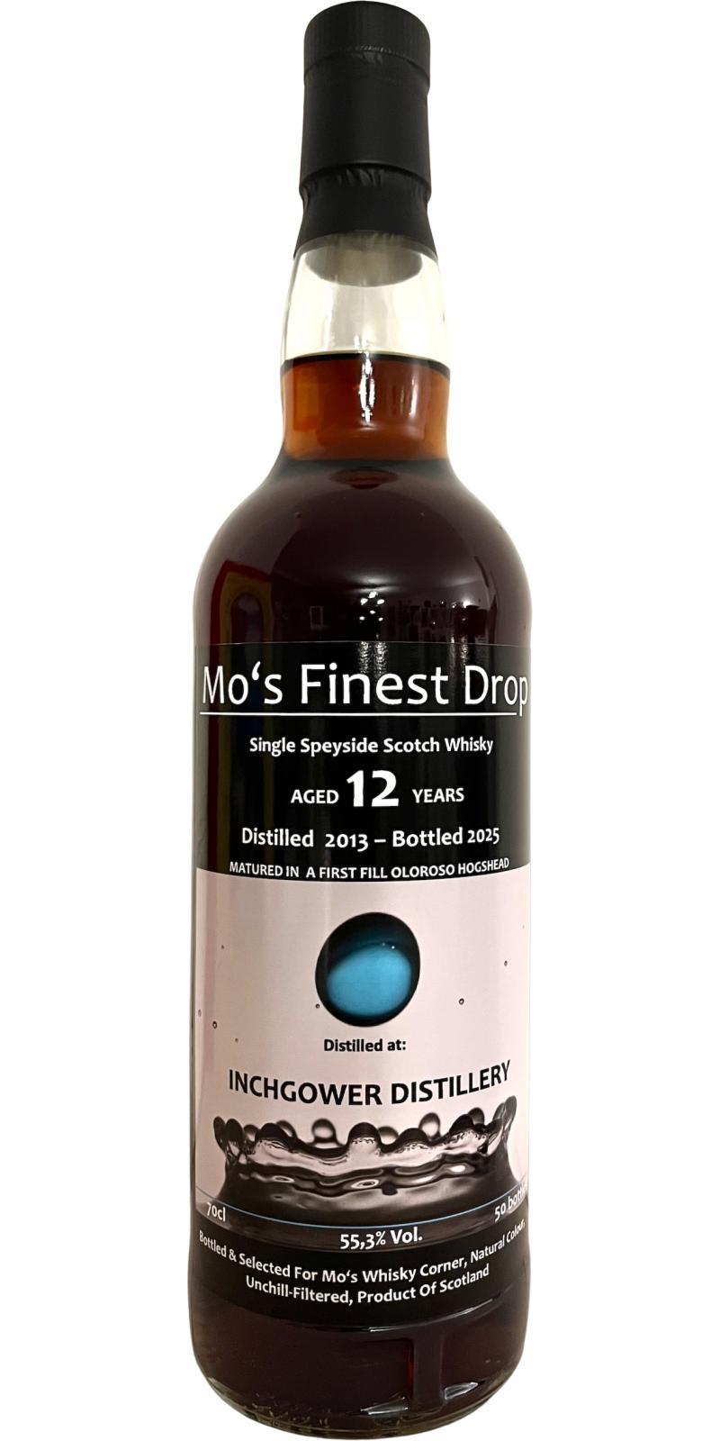 Inchgower 2013 MoWC  Mo's Finest Drop