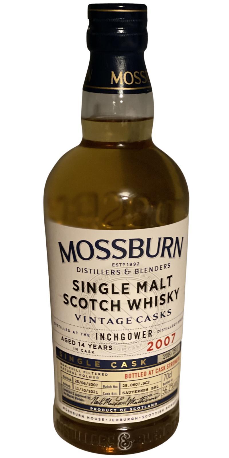 Inchgower 2007 MDB  Vintage Casks